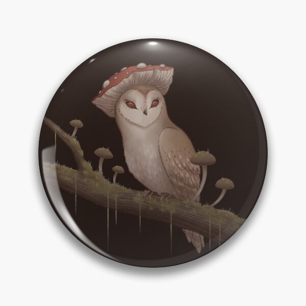 Item preview, Mushroom Owl designed and sold by HuntingForTeeth.