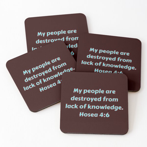 Item preview, Bible Verse Hosea 4:6 designed and sold by Prayingwarrior.