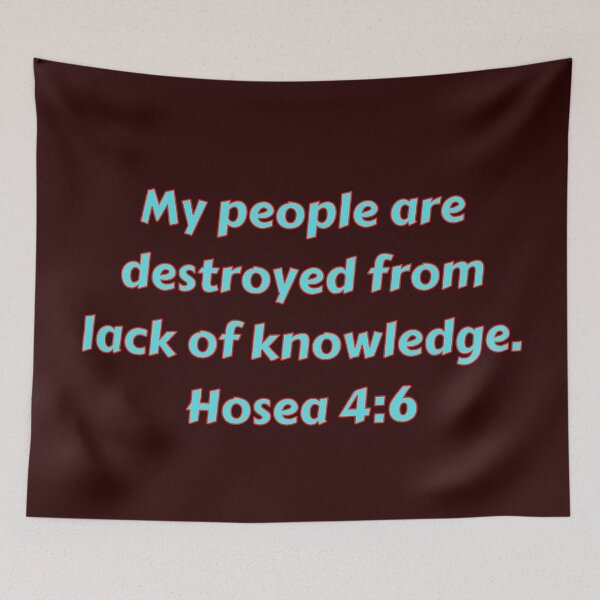 Item preview, Versículo de la Biblia Oseas 4: 6 designed and sold by Prayingwarrior.