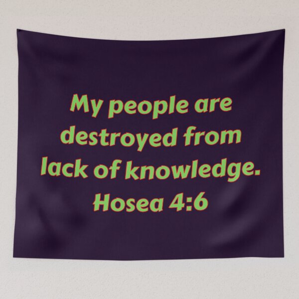 Item preview, Versículo de la Biblia Oseas 4: 6 designed and sold by Prayingwarrior.