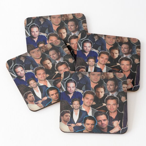 Item preview, Sebastian Stan Photo Collage Blankets | Sebastian Stan Photo Collage Pillow | Sebastian Stan Photo Collage Tshirt  designed and sold by momenus.