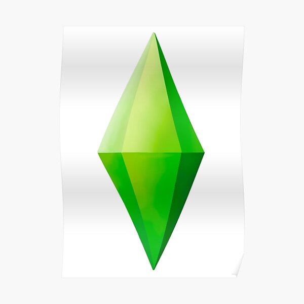 The Sims 2 Plumbob Poster By Freeorca Redbubble