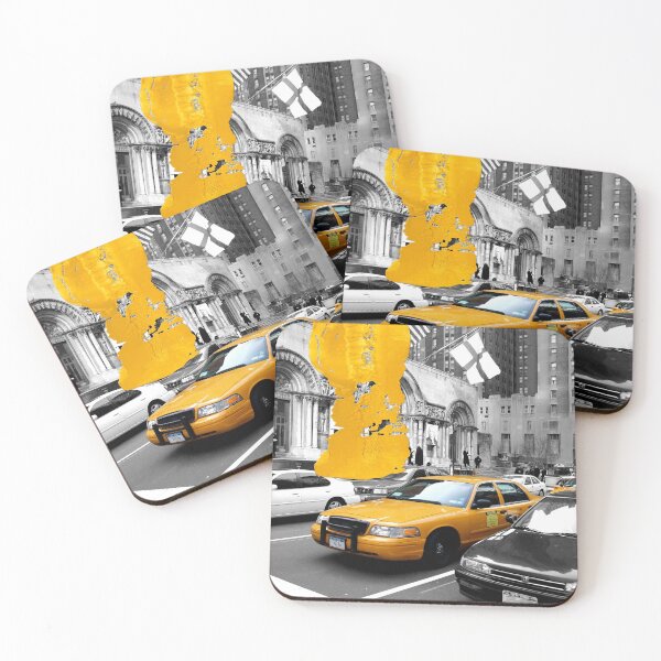 Item preview, NYC Yellow Cabs - Avenue - Brush Stroke designed and sold by Hell-Prints.