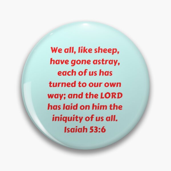 Item preview, Bible Verse Isaiah 53:6 designed and sold by Prayingwarrior.