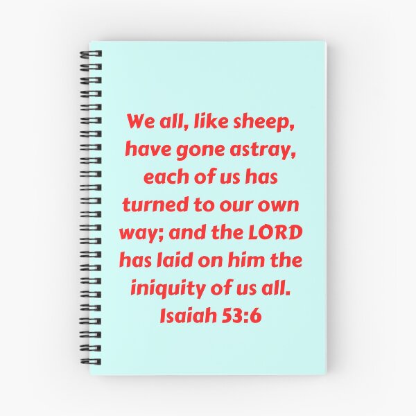 Item preview, Bible Verse Isaiah 53:6 designed and sold by Prayingwarrior.
