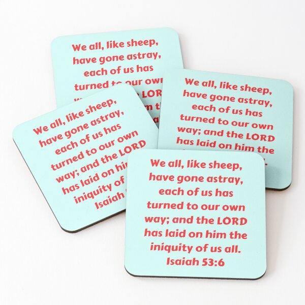 Item preview, Bible Verse Isaiah 53:6 designed and sold by Prayingwarrior.