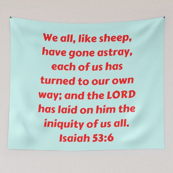 Item preview, Bible Verse Isaiah 53:6 designed and sold by Prayingwarrior.