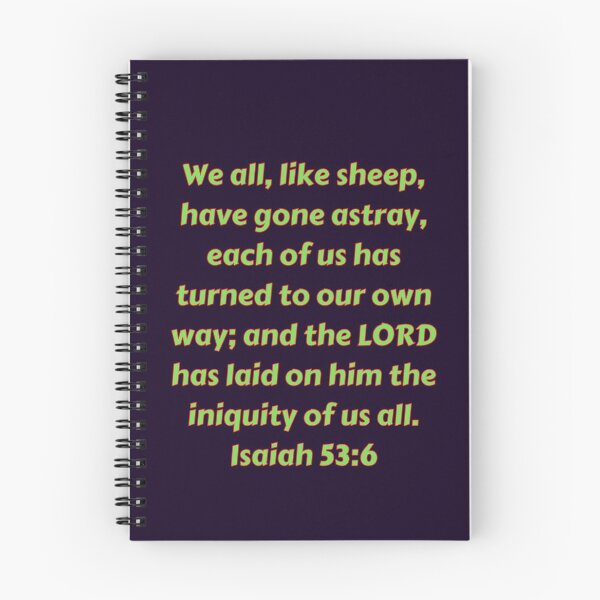 Item preview, Bible Verse Isaiah 53:6 designed and sold by Prayingwarrior.