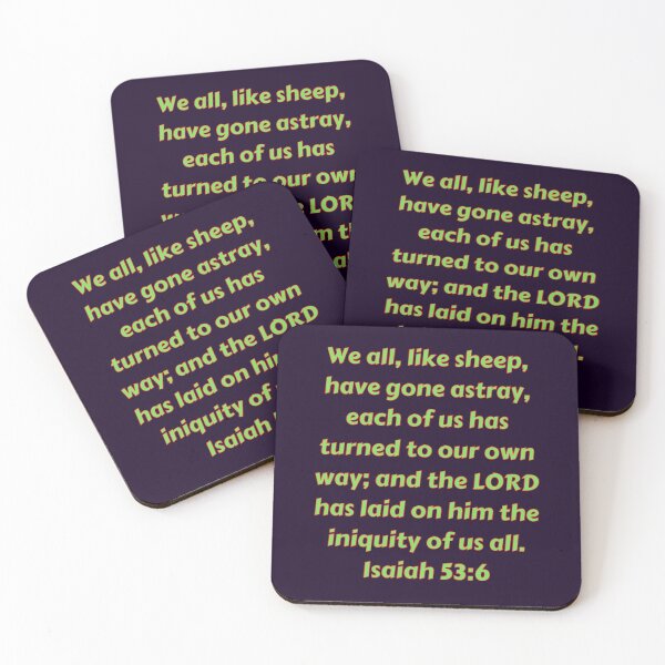 Item preview, Bible Verse Isaiah 53:6 designed and sold by Prayingwarrior.