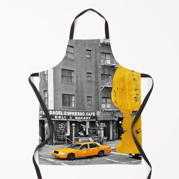Item preview, NYC Yellow Cabs - Bagel Cafe - Brush Stroke designed and sold by Hell-Prints.