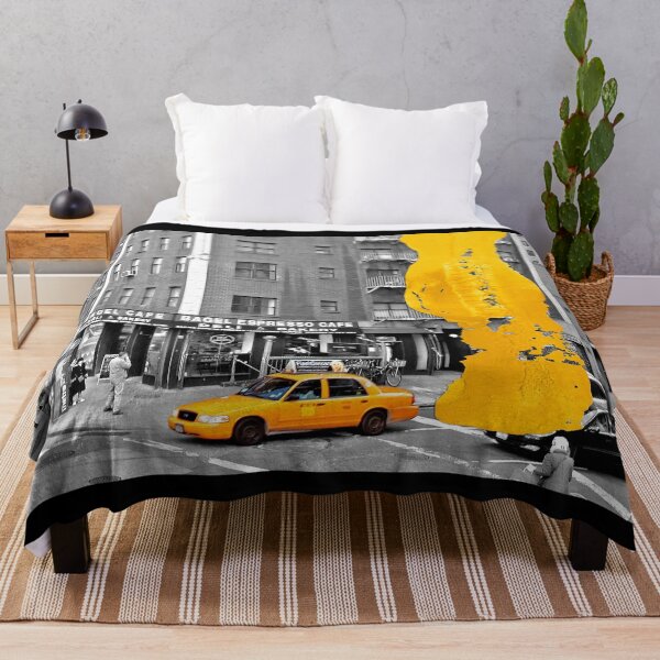 Item preview, NYC Yellow Cabs - Bagel Cafe - Brush Stroke designed and sold by Hell-Prints.