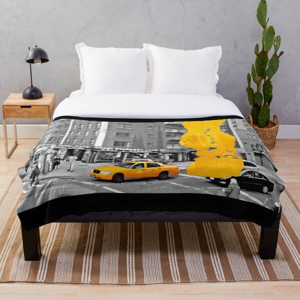 Item preview, NYC Yellow Cabs - Bagel Cafe - Brush Stroke designed and sold by Hell-Prints.