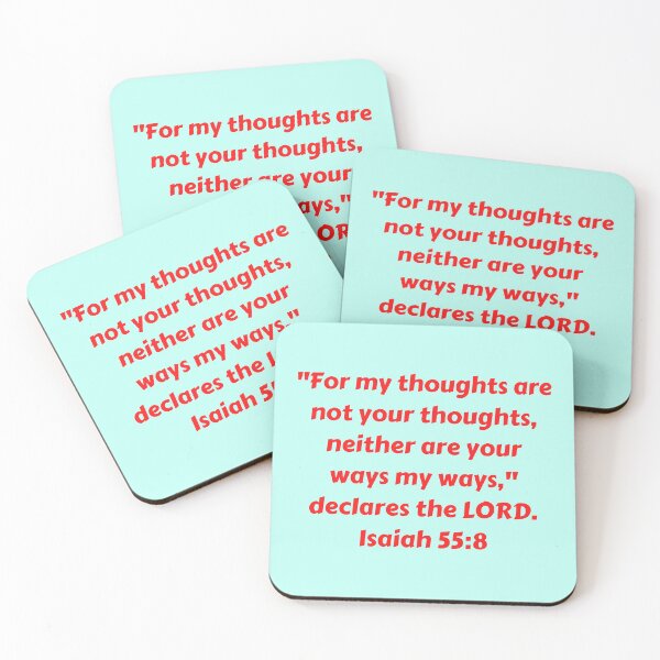Item preview, Bible Verse Isaiah 55:8 designed and sold by Prayingwarrior.
