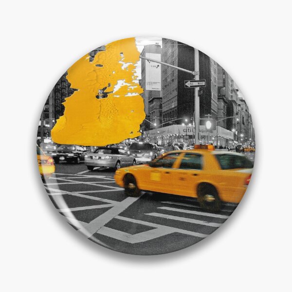 Item preview, NYC Yellow Cabs - Flat Iron - Brush Stroke designed and sold by Hell-Prints.