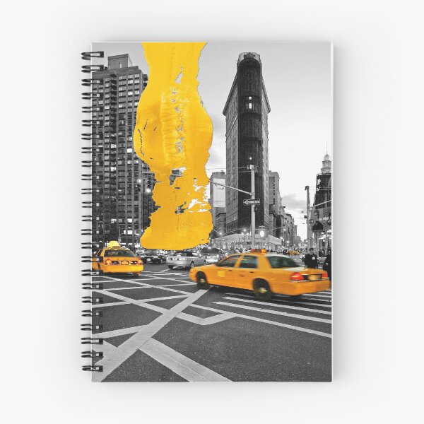 Item preview, NYC Yellow Cabs - Flat Iron - Brush Stroke designed and sold by Hell-Prints.