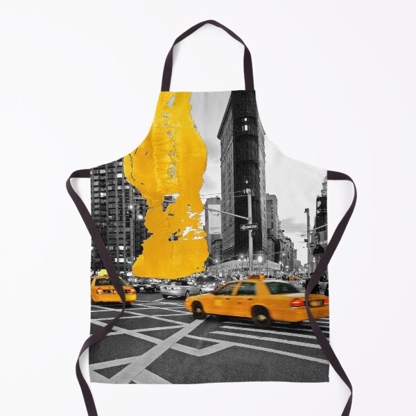Item preview, NYC Yellow Cabs - Flat Iron - Brush Stroke designed and sold by Hell-Prints.