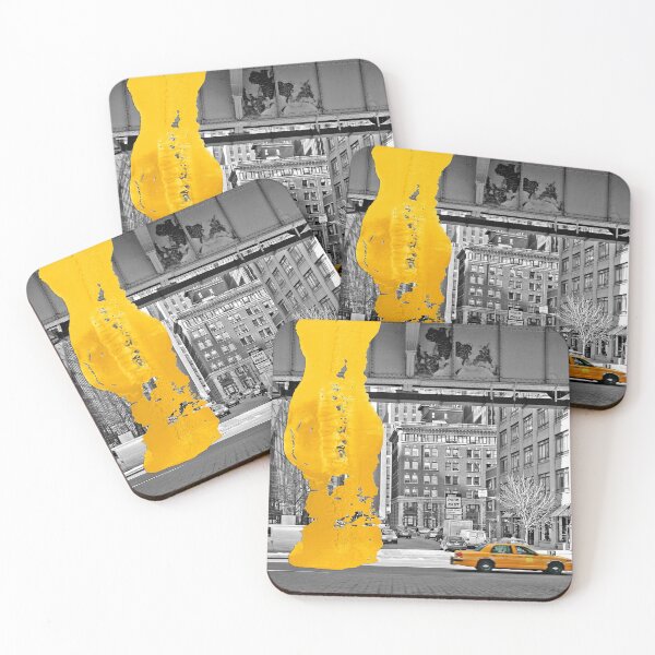 Item preview, NYC Yellow Cabs - Fish Market - Brush Stroke designed and sold by Hell-Prints.