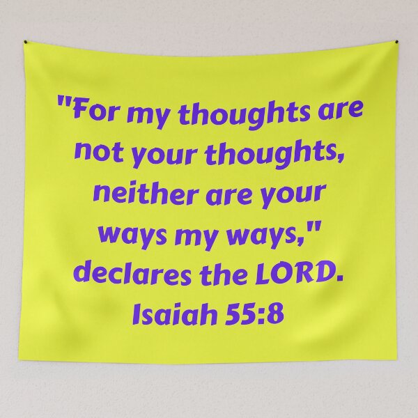 Item preview, Bible Verse Isaiah 55:8 designed and sold by Prayingwarrior.