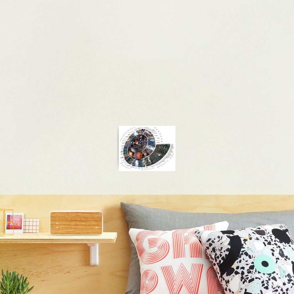 Nature Timespiral (Horizontal layout white background) Photographic Print