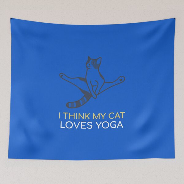 Item preview, I Think My Cat Loves Yoga designed and sold by malkhteb.