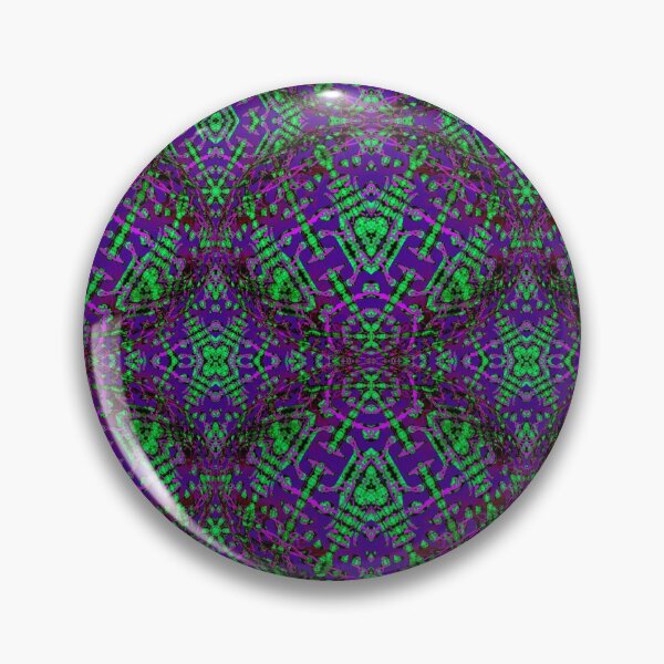 Item preview, Green, Blue, and Purple Bulging Opt-Art Pattern designed and sold by Geoff Treagus.