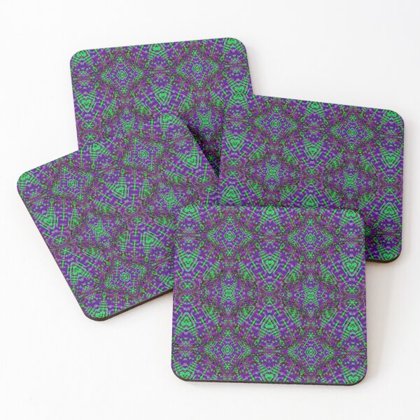 Item preview, Green, Blue, and Purple Bulging Opt-Art Pattern designed and sold by Geoff Treagus.