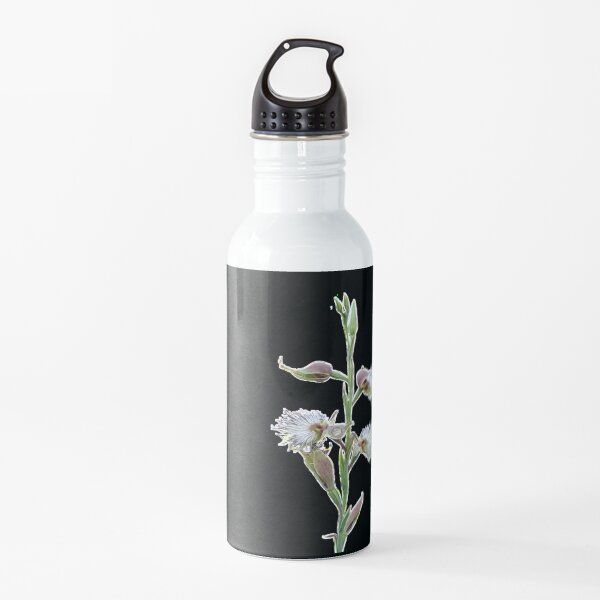 Snow-White Bearded Orchid Water Bottle