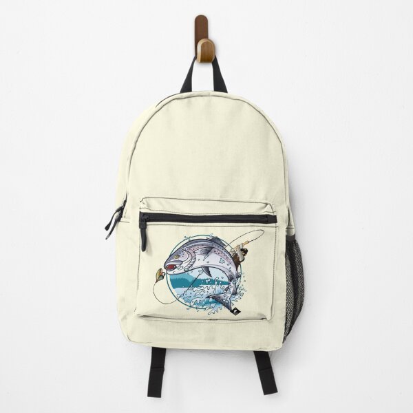 Item preview, "Fisherman Catches Trout" - by P FashionArt designed and sold by BK-Fishing.