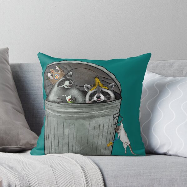 Item preview, Raccoons And Rat In Trash Bin Launching Into Space designed and sold by iamgirl1.