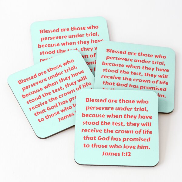 Item preview, Bible Verse James 1:12 designed and sold by Prayingwarrior.