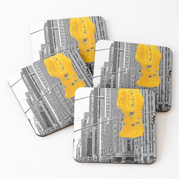 Item preview, NYC Yellow Cabs - Music Hall - Brush Stroke designed and sold by Hell-Prints.