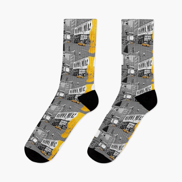 Item preview, NYC Yellow Cabs - Musical - Brush Stroke designed and sold by Hell-Prints.