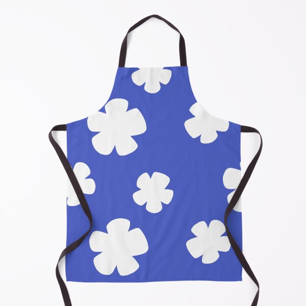 Item preview, White Flowers on Blue designed and sold by DeepCut.