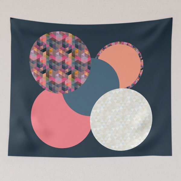 Item preview, Circles and Triangles Geometric Artwork designed and sold by BilgePaksoylu.