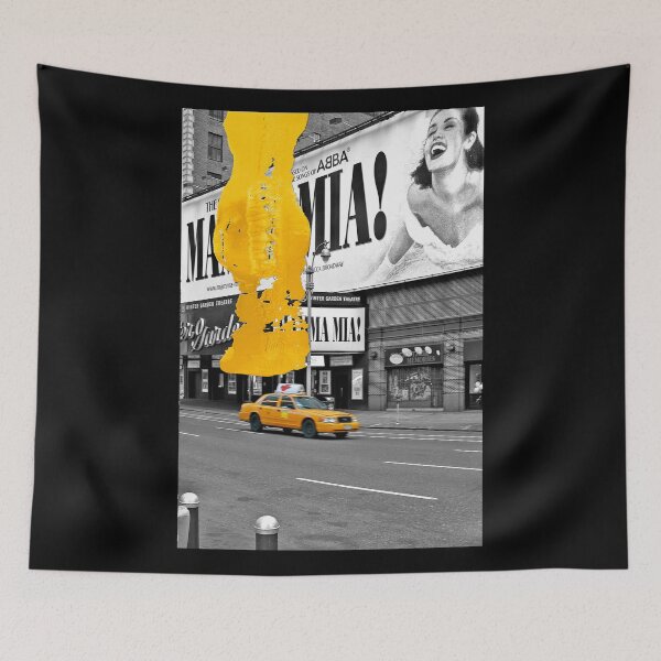 Item preview, NYC Yellow Cabs - Musical High - Brush Stroke designed and sold by Hell-Prints.