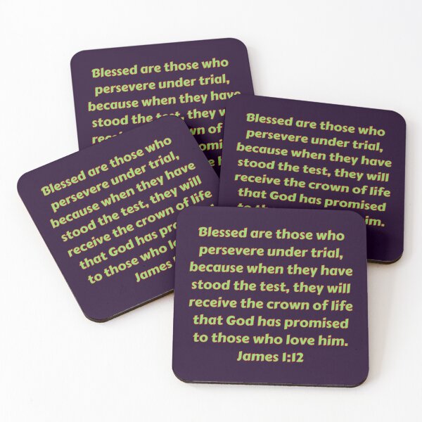 Item preview, Bible Verse James 1:12 designed and sold by Prayingwarrior.