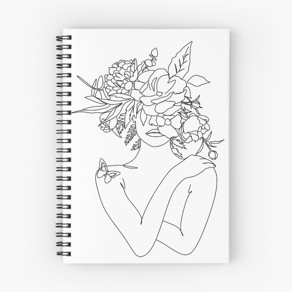 Item preview, Woman face with flowers. Line art female. Abstract face with flowers. Scandinavian print, Nordic, Trendy print, Styled, Scandinavian art, Modern art, Wall art, Print, Minimalistic, Modern Poste    designed and sold by Nina Velychko.
