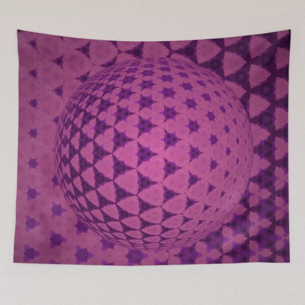 Artikelvorschau, Magenta Crystal Wallpaper Vintage entworfen und verkauft von geodeart.