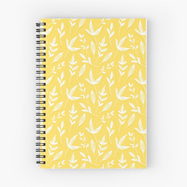 Item preview, Leaf pattern white and black with mustard yellow designed and sold by Little Lady.