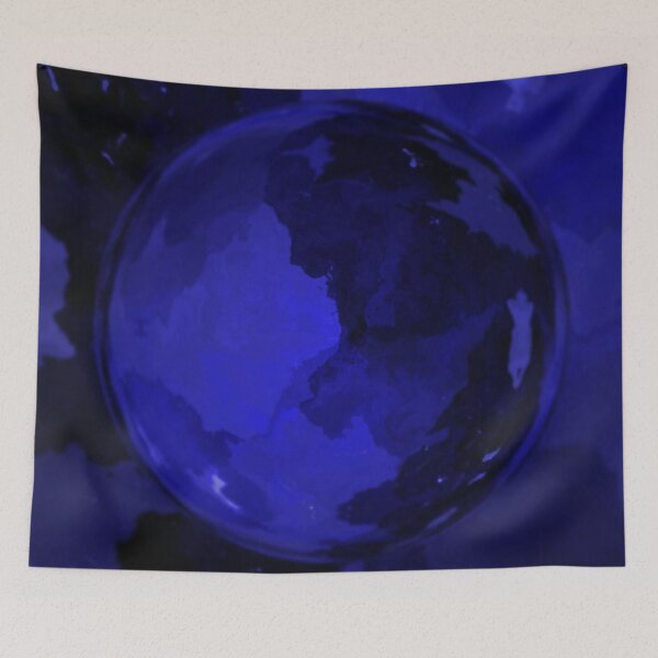 Item preview, Cobalt Blue Marble Stone Watercolor designed and sold by geodeart.