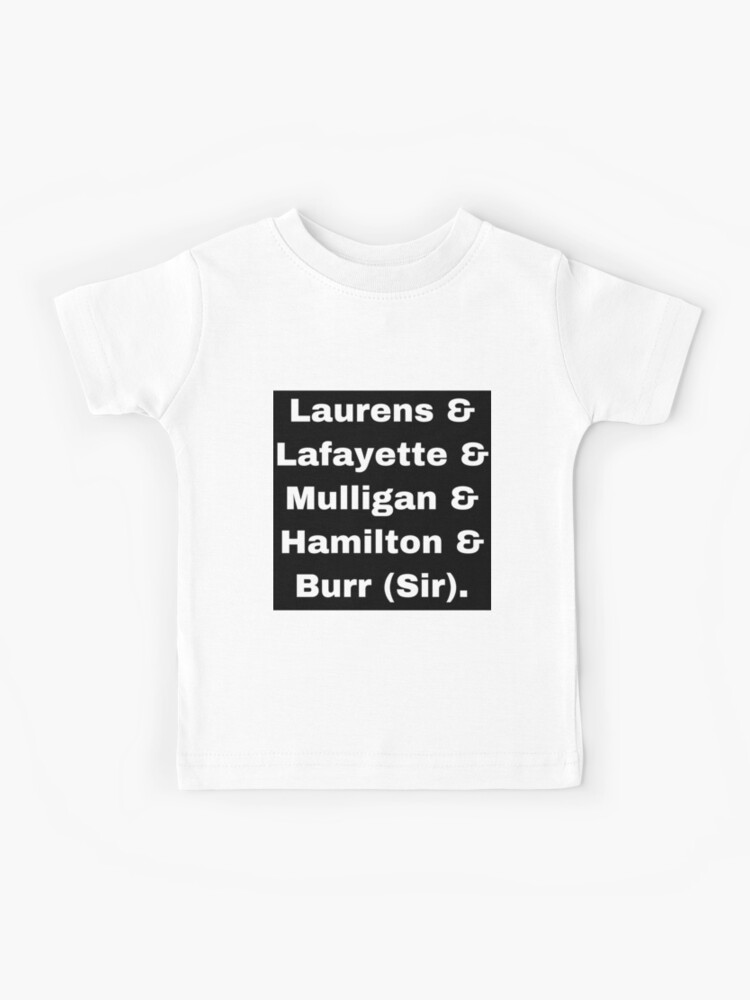 Lin Manuel Hamilton Mulligan Laurens Lafayette Manuel Miranda John