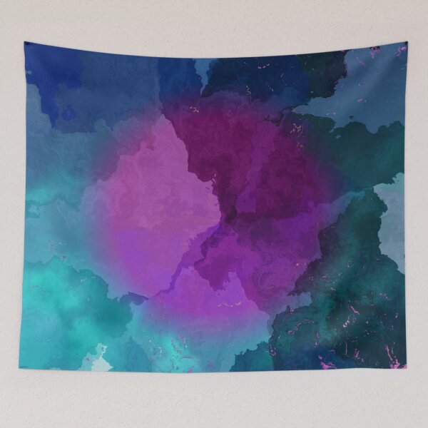Item preview, Marble Sunset Magenta Watercolor designed and sold by geodeart.