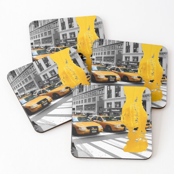 Item preview, NYC Yellow Cabs - Radio Shack - Brush Stroke designed and sold by Hell-Prints.