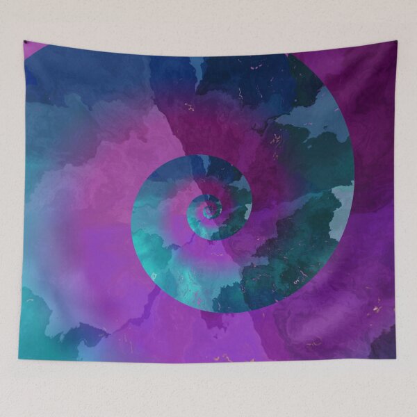 Artikelvorschau, Purple Tie Dye Magenta Wave entworfen und verkauft von geodeart.