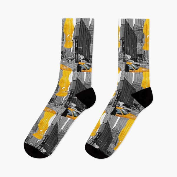 Item preview, NYC Yellow Cabs - Billboard and the City - Brush Stroke designed and sold by Hell-Prints.
