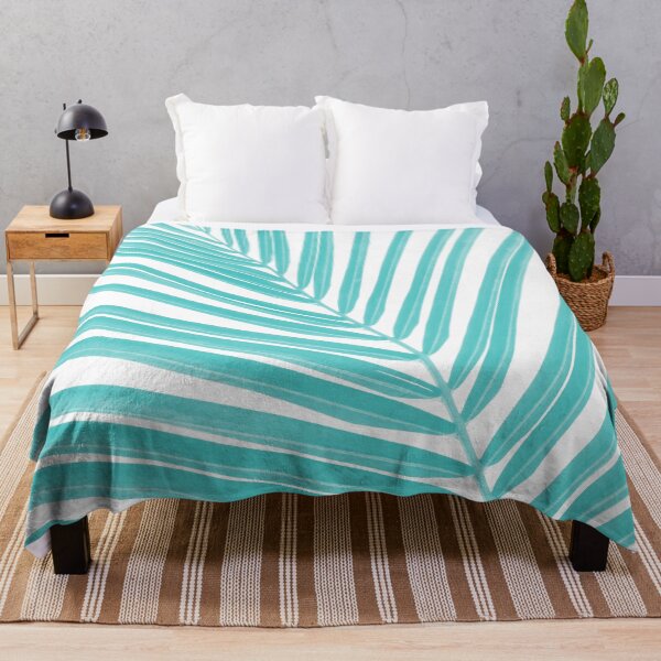 Item preview, Soft Turquoise Palm Leaf Dream #2 #tropical #wall #decor #art designed and sold by Anita's & Bella's Art.
