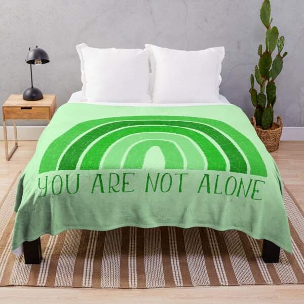 Item preview, You are not alone: green for mental health awareness month designed and sold by Happy Puppy Print On Demand.