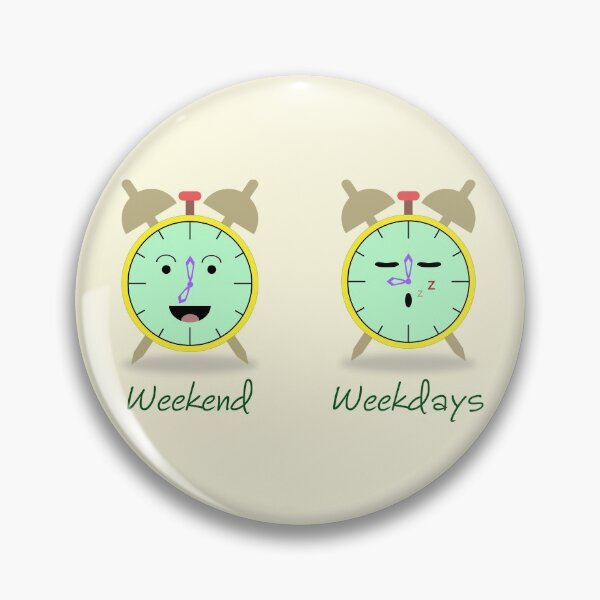 Item preview, weekend vs weekdays waking up designed and sold by DidoArt.