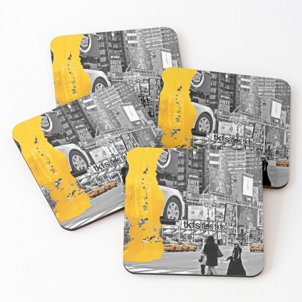 Item preview, NYC Yellow Cabs - Times Square - Brush Stroke designed and sold by Hell-Prints.