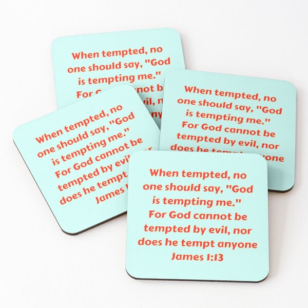 Item preview, Bible Verse James 1:13 designed and sold by Prayingwarrior.